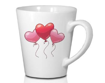 Hrnek Latte 325ml heart balloon