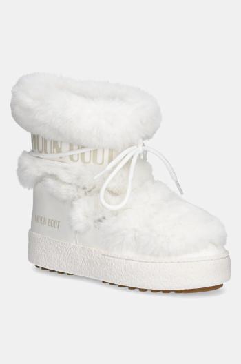 Sněhule Moon Boot MB LTRACK FAUX FUR WP bílá barva, 80D2450130 A001