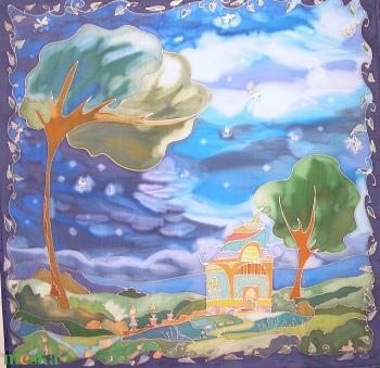 Hernyóselyem ágytakaró 87 x 87 cm