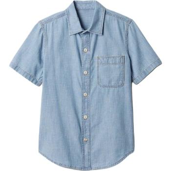 GAP V-SS CHAMBRAY Chlapecká košile, světle modrá, velikost