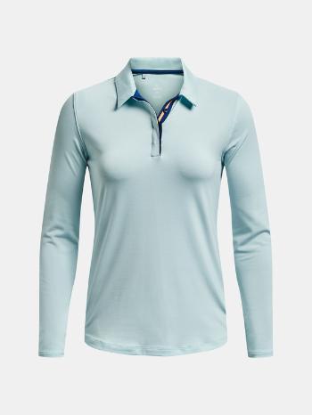 Under Armour UA Zinger MicroStripe LS Polo triko Modrá