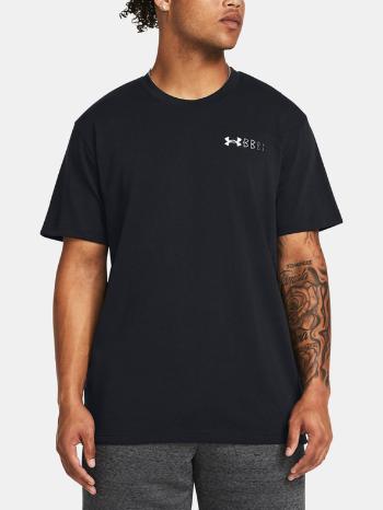 Under Armour UA HW LC Logo Repeat SS Triko Černá