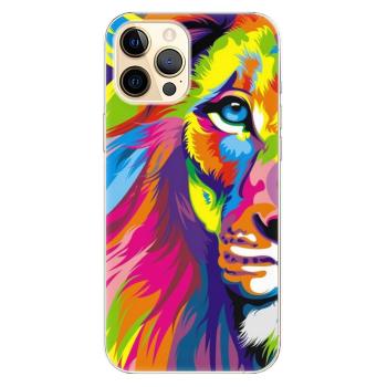 Odolné silikonové pouzdro iSaprio - Rainbow Lion - iPhone 12 Pro Max