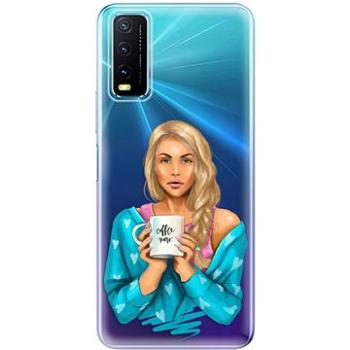 iSaprio Coffe Now - Blond pro Vivo Y20s (cofnoblo-TPU3-vY20s)