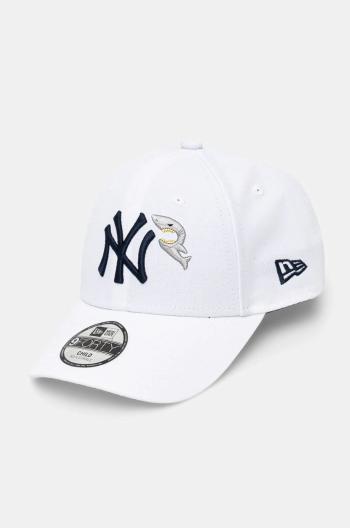 Dětská baseballová čepice New Era NEW YORK YANKEES bílá barva, s aplikací, 60565294