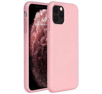 Apple iPhone 11 Pro Max, szilikon tok, rózsaszín