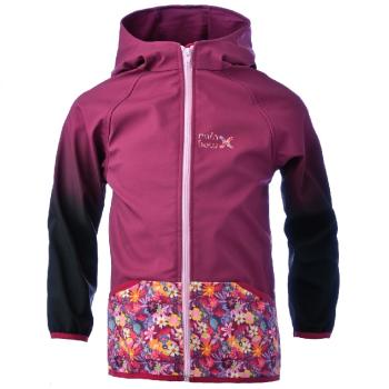 Detská softshellová bunda – Flowers (Veľkosť bundy: 122)