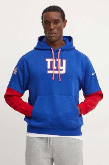 Mikina Nike New York Giants pánská, modrá barva, s kapucí, vzorovaná, 02F2-073K-8I-87G