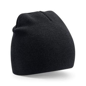 Beechfield Klasická recyklovaná čepice Beanie - Černá