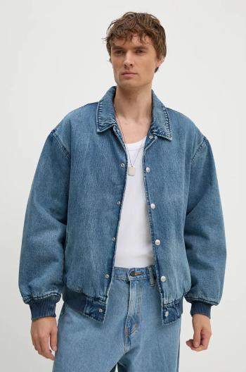 Džínová bunda Levi's pánská, modrá barva, přechodná, oversize, A8561