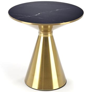 Dohányzóasztal Tribeca fekete márvány/arany 50