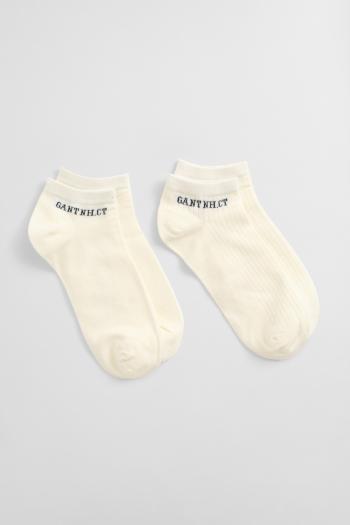 PONOŽKY GANT ANKLE SOCKS 2-PACK CREAM