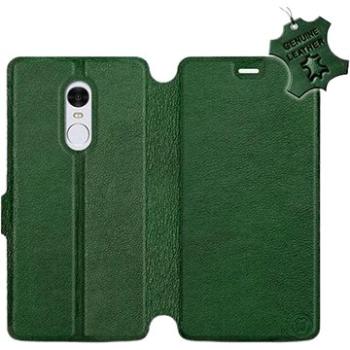 Flip pouzdro na mobil Xiaomi Redmi Note 4 Global - Zelené - kožené -   Green Leather (5903226528127)