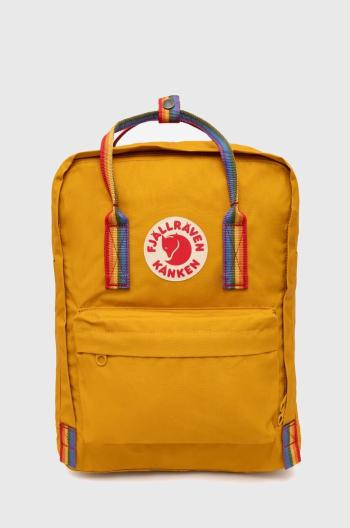 Batoh Fjallraven Kanken Rainbow dámský, oranžová barva, velký, s aplikací, F23620