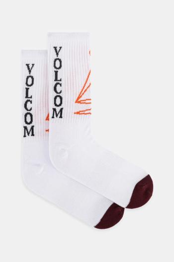 Ponožky Volcom bílá barva, D6332400