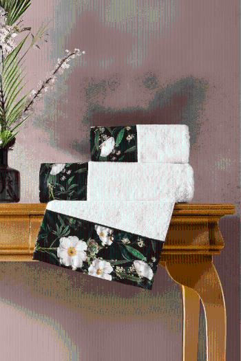 Dárková sada ručníků a osušky CALDERON, 3 ks Bílá Sada (malý ručník 30x50cm, ručník 50x100cm, osuška 75x150cm)
