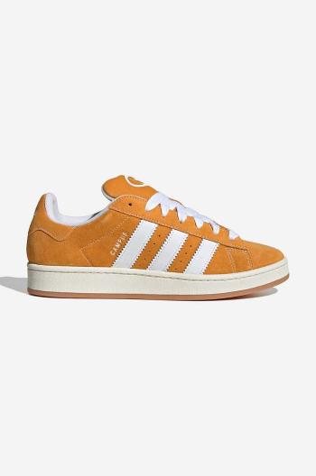 Semišové sneakers boty adidas Originals Campus 00S žlutá barva, H03473-yellow