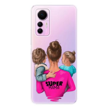 Odolné silikonové pouzdro iSaprio - Super Mama - Boy and Girl - Xiaomi 12 Lite