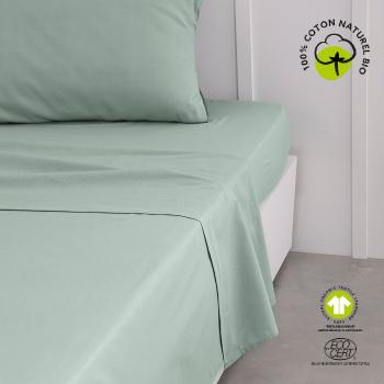 Today  Drap Plat 240/300 Coton TODAY Organic Celadon  Plachty Zelená