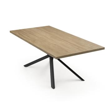 Blumfeldt Bearsdon jídelní set, stolová deska a kovové nohy stolu, industriální styl, stabilní, moderní