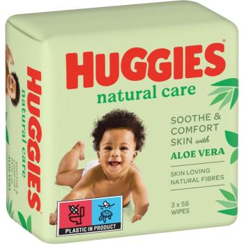 Huggies Natural Care čisticí ubrousky 3x56 ks