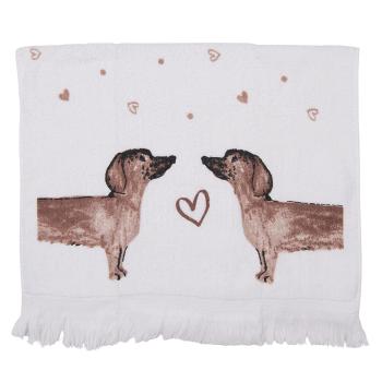 Kuchyňský froté ručník s jezevčíky Dachshund Love - 40*66 cm CTDHL2