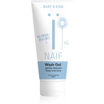 Naif Baby & Kids Wash Gel čisticí a mycí gel pro děti a miminka na tělo a obličej 200 ml