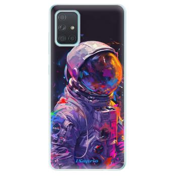 Odolné silikonové pouzdro iSaprio - Neon Astronaut - Samsung Galaxy A71