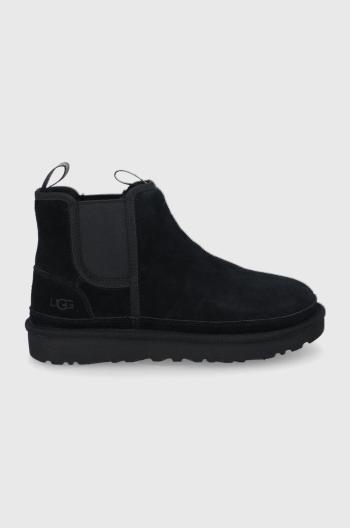 Boty s gumou UGG Neumel Chelsea pánské, černá barva, 1121644-BLK