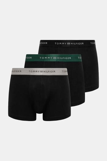 Boxerky Tommy Hilfiger 3-pack pánské, černá barva, UM0UM03411