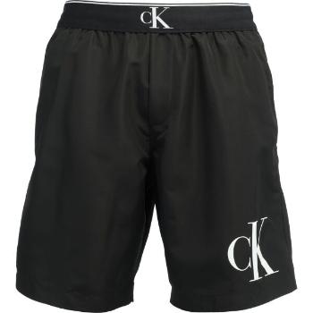 Calvin Klein MONOGRAM-LONG WAISTBAND Pánské koupací šortky, černá, velikost