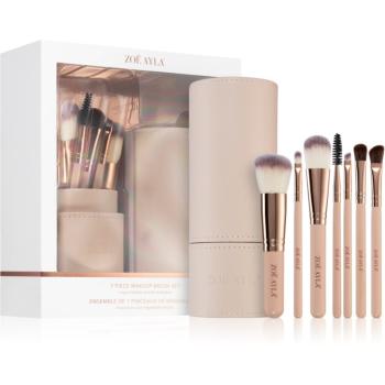 Zoë Ayla Makeup Brush Set 7 Piece sada štětců s pouzdrem