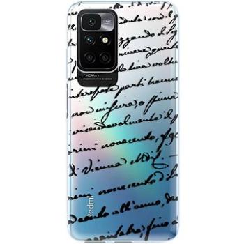 iSaprio Handwriting 01 pro black pro Xiaomi Redmi 10 (hawri01b-TPU3-Rmi10)