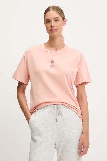 Bavlnené tričko Picture Keynee dámske, oranžová farba, WTS0592