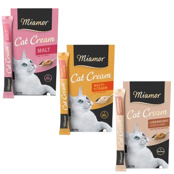 Miamor Cat Snack krémek vegyes próbacsomag 18 x 15 g - Próbacsomag I