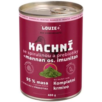 LOUIE KACHNÍ SE SPIRULINOU A PREBIOTIKY 400 G Psí konzerva, červená, velikost