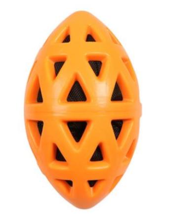 Hračka EBI+ Crack me up  - rugby lopta oranžová L pre psy - 19x10,5x10,5cm