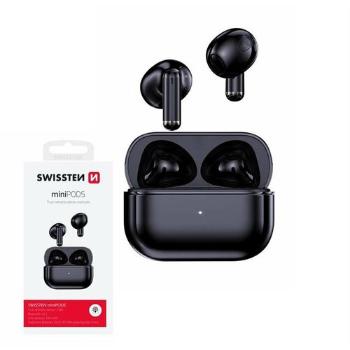 SWISSTEN Bluetooth TWS sluchátka miniPODS, černá