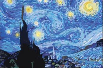 Zuty Malování podle čísel Hvězdná noc (Van Gogh)