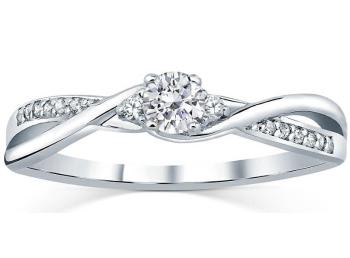 Silvego Inel din argint cu cristale Swarovski FNJR085sw 51 mm