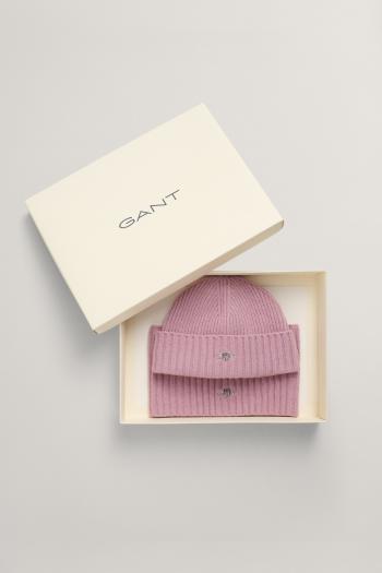 DĚTSKÝ SET GANT BEANIE SNOOD GIFT SET LILAC LAVENDER