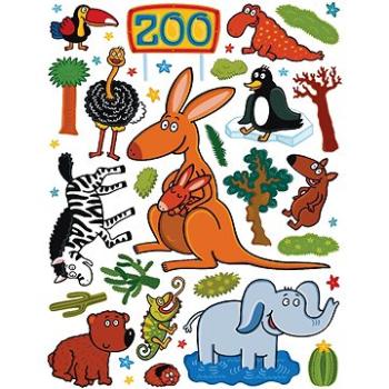 K1047 Samolepicí dekorace WALL STICKER ZOO 65 x 85 cm (K1047)