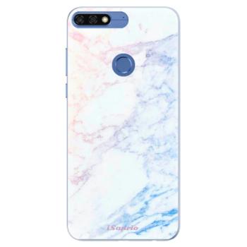 Silikonové pouzdro iSaprio - Raibow Marble 10 - Huawei Honor 7C