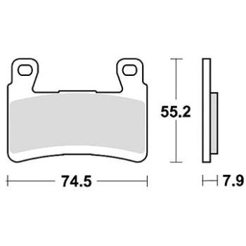 Braking brzdové destičky (semi metalická směs CM66) (2ks) M501-308 (M501-308)