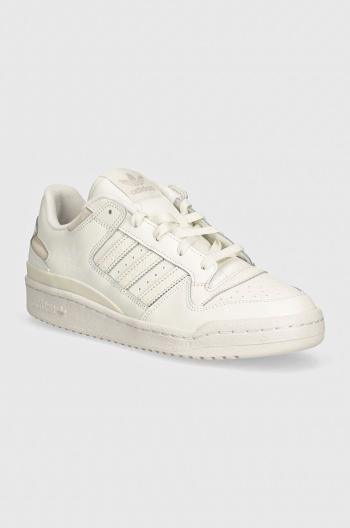 Kožené sneakers boty adidas Originals Forum Low bílá barva, IH7828