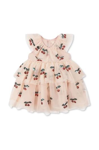 Dívčí šaty Konges Sløjd YVONNE FAIRY DRESS růžová barva, mini, KS101758