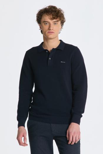 SVETR GANT COTTON PIQUE POLO EVENING BLUE