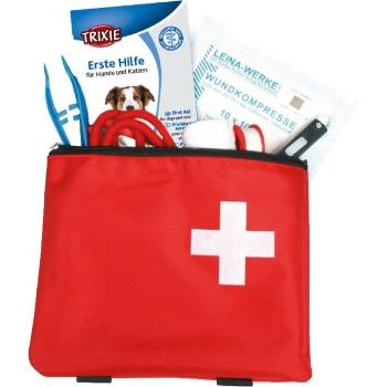 TRIXIE FIRST AID KIT FOR DOGS Lékárnička pro psy, červená, velikost