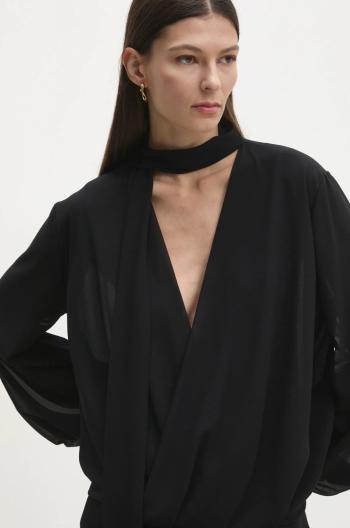 Halenka Answear.LAB dámská, černá barva, hladká