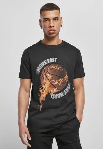 Mr. Tee Burning BBall Tee black - M